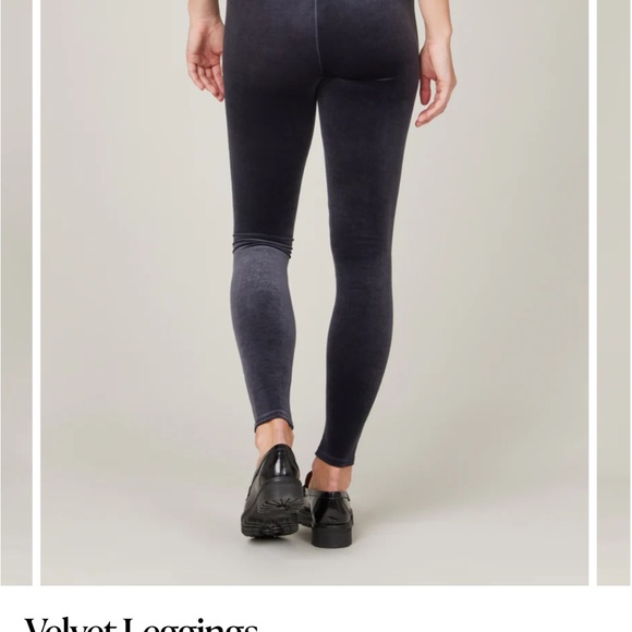 Spanx velvet leggings in navy blue size small. nwt. - Picture 4 of 11